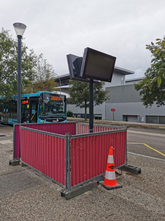 Installation d'une borne Tempo - Montage des afficheurs